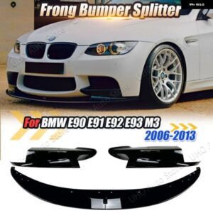 BMW 3シリーズ E90 E91 E92 E93 M3 2006-2013 フロントバンパー スプリッターリップスポイラー スプリッター外装チューニング ABS グロスブラック