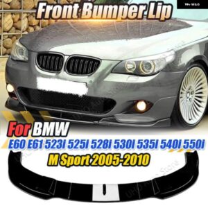 BMW E60 E61 フロントバンパー スプリッターリップ 523I 525I 528I 530I 535I 540I 550I M スポーツ 2005-2010 ディフューザースポイラー