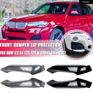 BMW フロントバンパー スプリッターリップスポイラー プロテクターカバー X3 X4 F25 F26 M スポーツテック 2014-2017 スプリッター外装チューニングキット