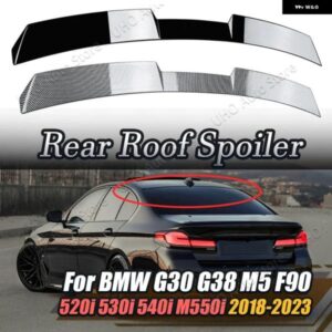 BMW G30 G38 M5 F90 520I 530I 540I M550I 2018-2023 ABS プラスチック テール翼装飾リアルーフスポイラー カーボンルック