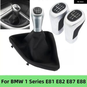 BMW 5/6速 マニュアル ギア シフトノブ ギアボックス ゲートルブーツ カバー フレームケースカラー 1シリーズ E81 E82 E87 E88 2003-2013