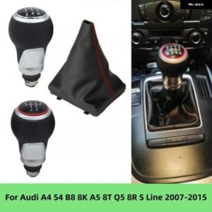 アウディ A4 S4 B8 8K A5 8T Q5 8R S ライン 2007-2015 ハンドスピードペンギア シフトノブ ゲートルブーツ カバー ケースカー インテリア アクセサリー