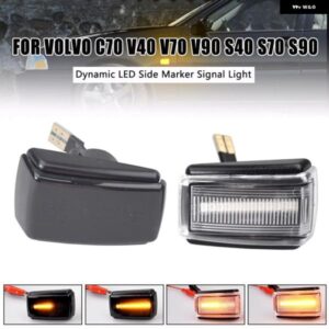 ボルボ LED ダイナミックサイド マーカーライト ウィンカー ウインカーランプ 2個 C70 V40 V70 S40 V90 S70 S90 850 240 740 940 960 260
