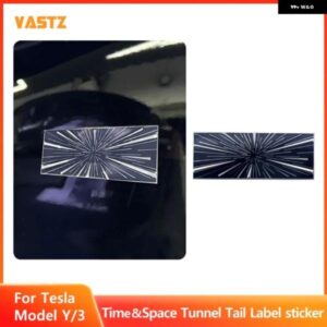 テスラ モデルY 3 ハイランド 2024 タイムスペーストンネルロゴ トランク バッジエンブレム デカール 樹脂 ステッカー チェック柄 スタイ