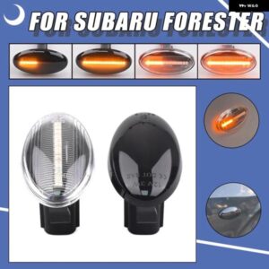 スバル フォレスター インプレッサ 2008-2019 ダイナミック LED サイドマーカー ウインカー インジケーター シーケンシャルフラッシ