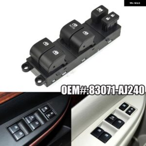 スバル アウトバック 2013-2015 フロント左マスターパワーウィンドウリフター コントロール スイッチ ボタン 83071-AJ240 8