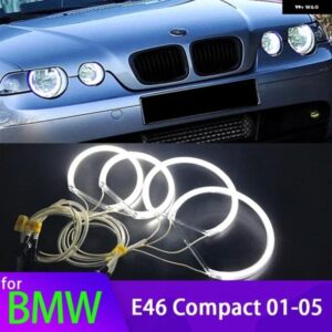 BMW 3シリーズ E46 316I 318I 320I 323I 325I 328I 330I 318D 329D 339D コンパクト 2001-05 ホワイトリング CCFL エンジェルアイライトキット