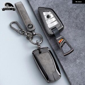 BMW メタルレザーキーケースカバー シェルフォブ X3 X5 X6 F30 F34 F10 F20 F48 G20 G30 G01 G02 G05 F15 F16 1 3 5 7シリーズ