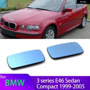 BMW 3シリーズ E46 セダン コンパクト 1999-2005 左 右ハンドル 用席 助手席側 ドアウィングヒーターミラー ガラスミラー レンズ