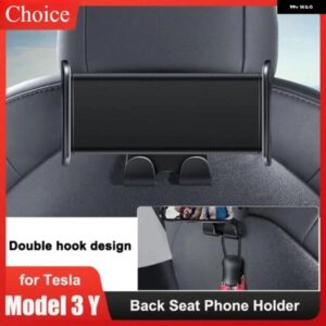テスラ リア電話 ホルダー モデル3 Y フック 360 度回転スタンド 自動ヘッドレスト ブラケット タ ブレット PC IPAD ミニサポート