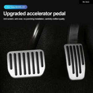 テスラ フットペダル パッド カバー モデル3 Y ブレーキペダル フットレスト アクセルペダルゴム パッド カバー 合金