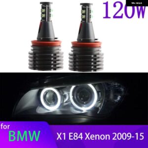 BMW 120ワット 6000 18K ホワイト H8 ヘッドライト 電球 エンジェルアイズ マーカーライト 電球 X1 E84 キセノン ヘッドライト 2009-2015