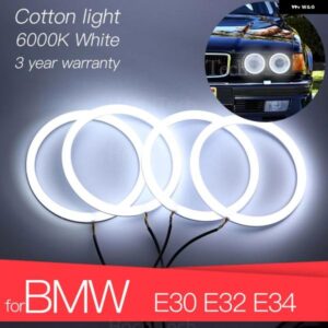 BMW 3 年 LED エンジェル アイ キット コットン ホワイト リング E30 E32 E34
