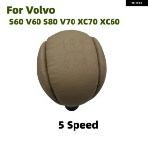 ボルボ ギア シフト ノブ革シフター ハンドボール 5/6スピード S60 V60 S80 V70 XC70 XC60 ギアレバー ヘッドカーアクセサリー