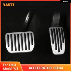 テスラ フットペダル パッド カバー モデル3 Y ブレーキペダル フットレスト アクセルペダルゴム パッド カバー 合金