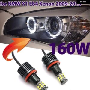 BMW 160ワット 白 ヘッドライト 電球 エンジェルアイズ マーカーライト 電球 X1 E84 キセノン ヘッドライト 2009-2015 アクセサリー