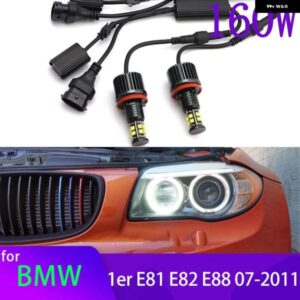 BMW 白色 LED エンジェルアイリングマーカー 電球 1シリーズ E87 LCI 116I 116D 118I 118D 120I 120D 130I 2008-11