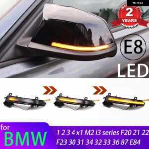 BMW 1 2 3 4 X1 Mシリーズ F20 F30 F34 F36 E84 F87 I3 ダイナミックブラック LED ウィンカーライトシーケンシャルバックミラー ライト