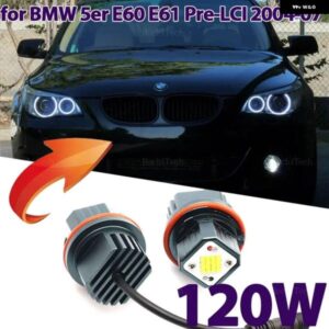 BMW LED 車エンジェルアイ マーカーライト 電球 5シリーズ E60 E61 PRE-LCI 520I 523I 525I 528I 530I 535I 540I 2004-2007