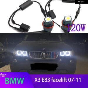 BMW 120ワット 6000 18K LED エンジェルアイズ リングマーカー 電球 ランプ E83 X3 フェイスリフト 39387 マーカーランプ
