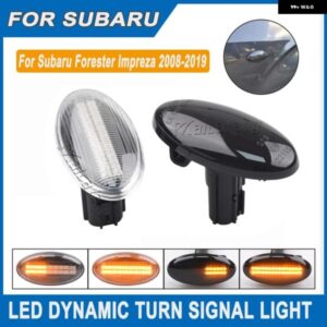 スバル 2個 ダイナミック LED 点滅ウインカーサイドマーカー ウインカーライト フォレスター インプレッサ 2008-2019 カーアクセサ
