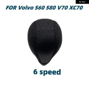 ボルボ 革 ギア シフト ノブ 5/6スピード S60 S80 V70 XC70 マニュアル シフター レバー ペンカー スタイリング アクセサリー