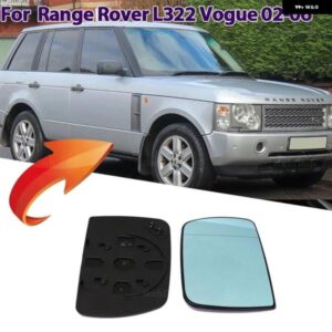 ランドローバー 左右サイド加熱ミラー ブルーガラス LH RH レンズ 交換 レンジローバー L322 ヴォーグ 2002-2006 アクセサリー