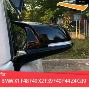BMW 2X サイド ウイング ミラー カバー カーボンパターン ブラック F44 F40 G29 F48 F49 F52 2019-2020 X2 F39 トヨタ スープラ 2019-2020