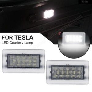 テスラ 2個 LED ラゲッジコンパートメントランプ モデル3 モデル S モデル X 2016-20 LED インテリア カーテシランプ