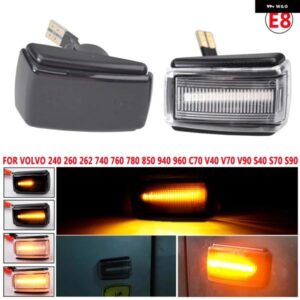 ボルボ 850 V40 V70 S40 240 740 C70 940 S70 S90 960 流水リピーター インジケーター ダイナミック LED サイドマーカー ウィンカーライト