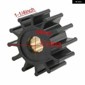 ボルボ ウォーター ポンプ インペラ = ジョンソン 09-1027B ジャブスコ 1210-0001 船外機黒ゴム 12 ブレードボート エンジン アクセサリー