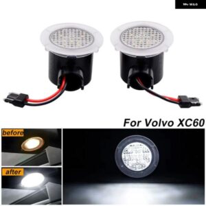 ボルボ 車ホワイト LED サイドアンダーミラー パドルライトカーテシーウェルカムランプ 2008-2017 XC60 31217287 防水 明