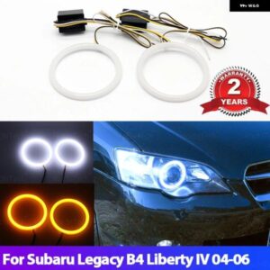 スバル レガシィ B4 リバティ IV 2004 2005 2006 ホワイトイエローデュアルカラーコットン LED エンジェルアイキット リン