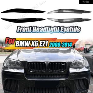 BMW カーアクセサリー ヘッドライト アイブロウ クローム トリム カバー ランプフード X6 X6M E71 E72 2008-2014 X5M E70 2007-2013
