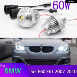 BMW CANBUS LED エンジェルアイズ マーカー 電球 5シリーズ E60 E61 LCI 世代 ヘッドライト 545I 535I 530I 520I 2007-2010