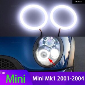 BMW ミニ MK1 R5053 ハッチバック 01-04 カーアクセサリー 6000K ホワイト SMD コットンライト LED エンジェルアイ リングキット 2 年 WATTANTY