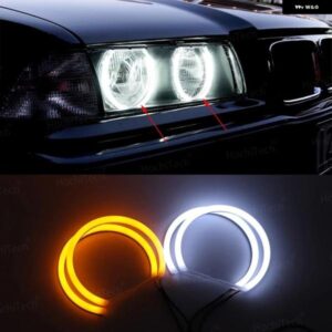 BMW 3年 LEDエンジェルアイキット 3シリーズ E30 E36 M3 333I 325I 323I 316 1982-2000 コットンホワイトリング