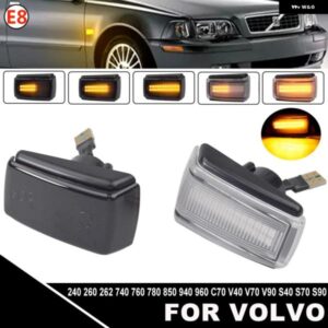 ボルボ LED ダイナミックサイド マーカーライト 2個 ウィンカー 240 260 262 740 760 780 850 940 960 C70 V40 V70 V90 S40 S70 S90