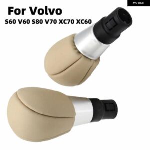 ボルボ 5/6スピード 車 マニュアル ギア シフト ノブ革シフター ハンドボールギアレバー ヘッド S60 V60 S80 V70 XC70 XC60