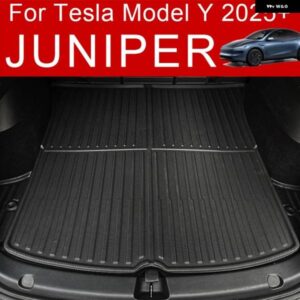 テスラ トランク マット モデルY 2025+ ジュニパー 2025 全ウェザー型 TPE 防水 滑り止め フロントリア トランク マット カーゴ