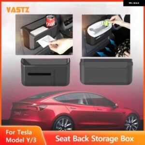 テスラ リアバック 収納 ボックス モデル3 Y TPE ティッシュ ボックス 自動リアゴミ箱カップ ホルダー アクセサリー