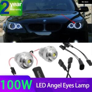 BMW 5シリーズ E60 E61 LCI ハロゲン 550I 535I 530I 520I 2007-2010 100ワット エンジェルアイズ マーカー 電球 明 ヘッドライト