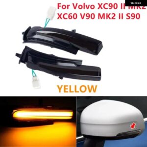 ボルボ LED ダイナミック バックミラー ウィンカー インジケーター ライト V90 MK2 II 2017-2021 S90 2017-2021