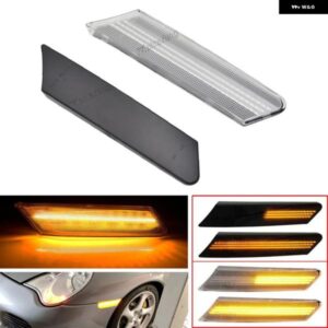 ポルシェ シーケンシャル点滅 LED ダイナミックウィンカー サイド マーカーライト 987 ケイマンボクスター 911 997 カレラターボ GT