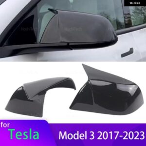 テスラ バックミラー サイド ウイング ミラー カバー ブラックアドオン モデル3 モデル3 M3 2017-2023 モデルY 2019-202
