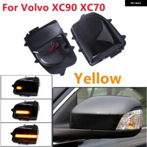ボルボ 2個 LED ダイナミックバックミラー ウィンカー インジケーター ライト XC90 2007-2014 XC70 2008-2012