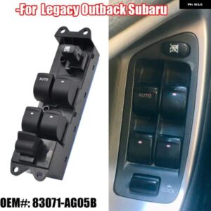 スバル フロント左電動マスターパワーウィンドウリフター コントロール スイッチ ボタン 83071-AG05B 83071AG05B 2005-20