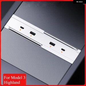 テスラ モデル3 ハイランド 65ワット 拡張ドック中央 制御 充電シャント USB ハブアクセサリーエクステンダー高速インテリジェント