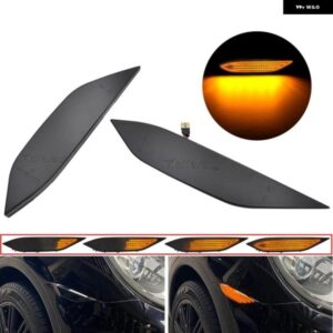 ポルシェ カイエン 958 92A 2010-14 フロントバンパー LED サイド マーカーライト ウィンカーウインカー インジケーター ランプ