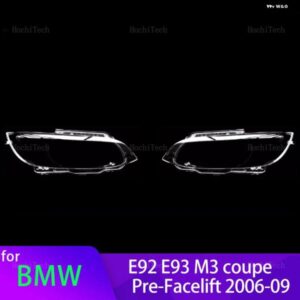 BMW ヘッドライト カバー M3 E92 E93 クーペフェイスリフト前 2006-09 クリア ハウジング フロント ヘッドライト レンズ シェルガラスランプカバー